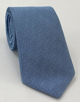 Sky Blue Mulberrywood Weave Silk Tie MWT-7